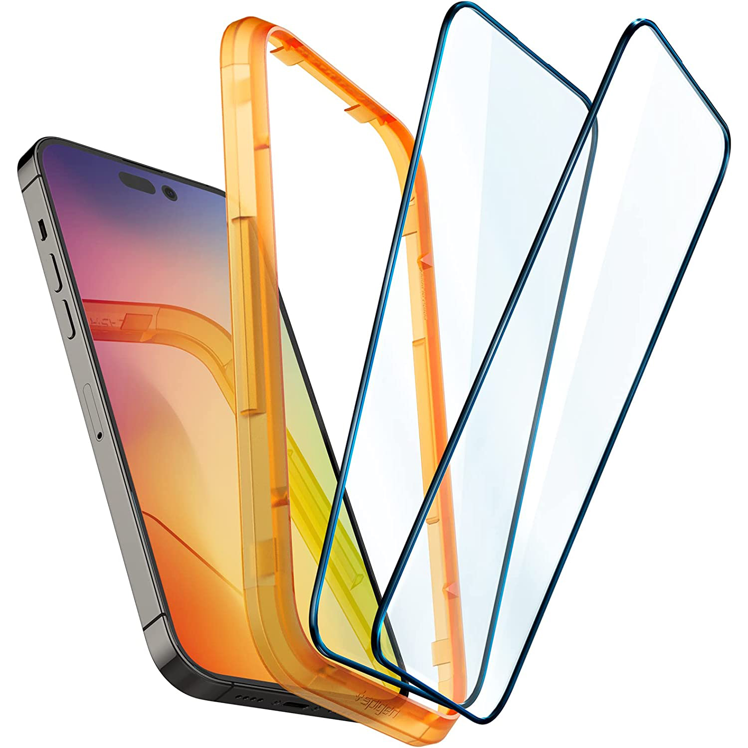 Szkło hartowane Spigen Glas.tr Slim FC AlignMaster Case Friendly dla iPhone 14 Pro